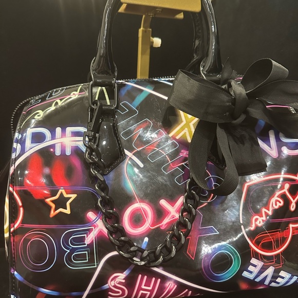 Aldo Multicolor Neon Print Satchel - Picture 3 of 8